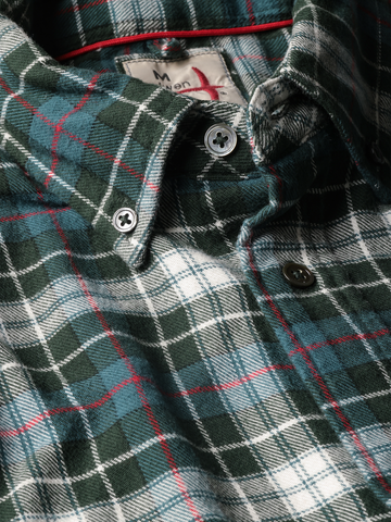 Flyweight Flannel in Forest/Green Plaid