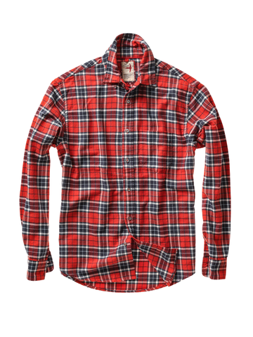 Flyweight Flannel in Red/Navy Plaid