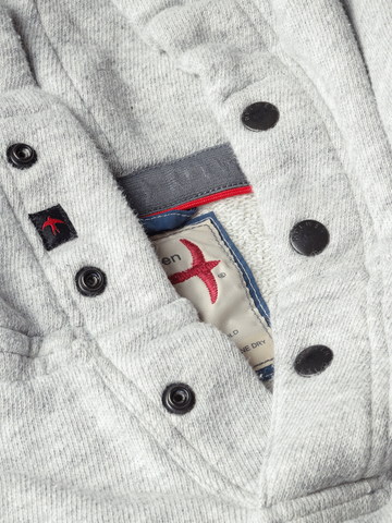 French Loom Hoodie in Bone Heather