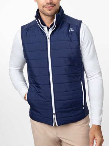Fulton Performance Vest in Fleet Navy/White - USA
