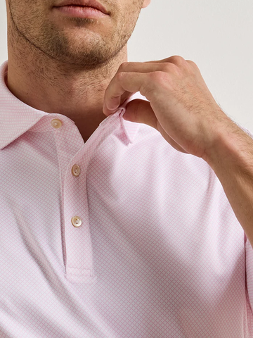 Fulton Performance Jersey Polo in White