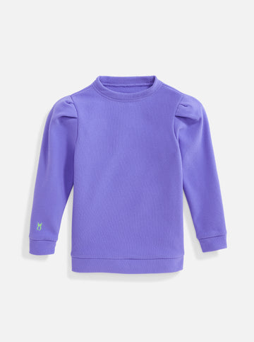 Girls Elle Puff Sleeve - Royal Violet