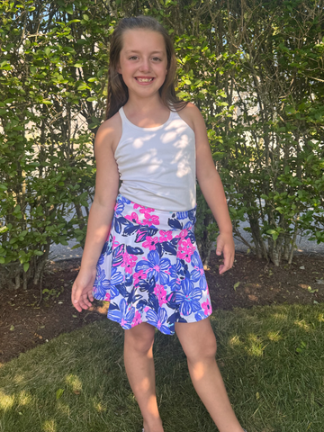 Girls Rally Skort in Spring Fling Lilac