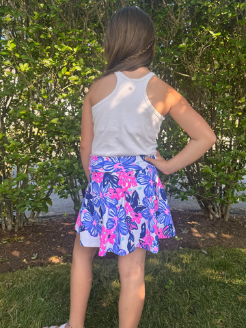 Girls Rally Skort in Spring Fling Lilac
