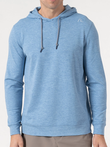 Hesi Performance Hoodie Heather in Potomac Blue & Baby Blue