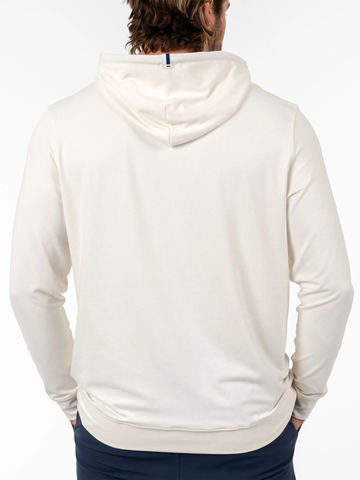 Hesi Performance Hoodie Heather in Ivory & Parchment White