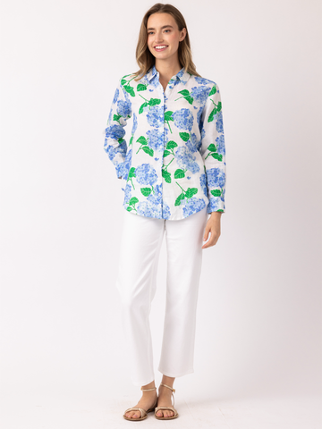 Helen Button Up in Hydrangea Walk