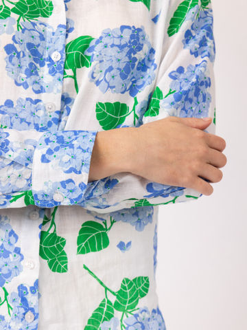 Helen Button Up in Hydrangea Walk