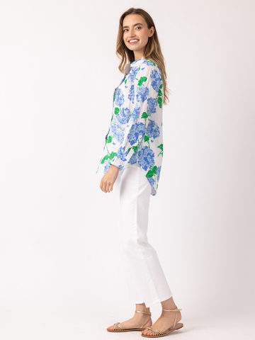 Helen Button Up in Hydrangea Walk