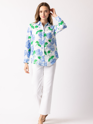 Helen Button Up in Hydrangea Walk