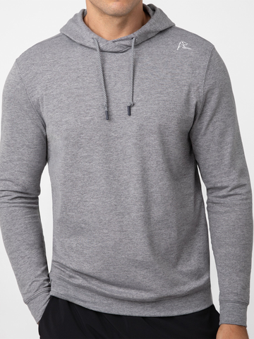 Hesi Performance Hoodie in Everest Grey/Stainless Steel