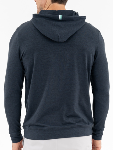 Hesi Performance Hoodie in Postgame Grey/Midnight Black