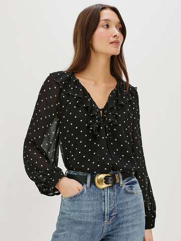 Honora Top in Polka Dots