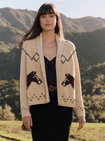 The Horse Lodge Cardigan in Cream