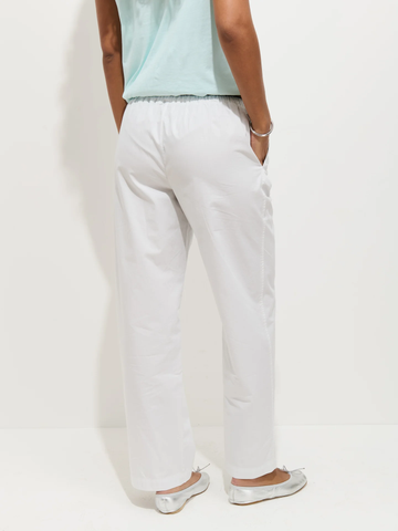 Hudson Pant in Linen in Off White