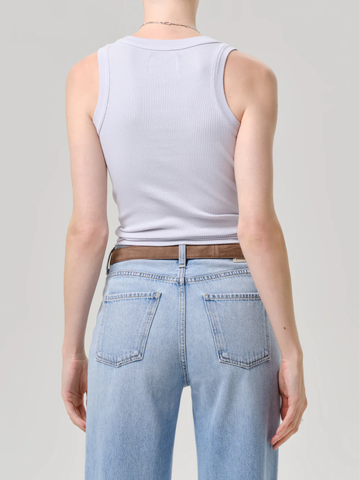 Isabel Rib Tank Tank Top in Pindary