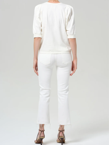 Isola Cropped Boot in Soft White