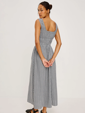 Jordie Dress in Black Gingham