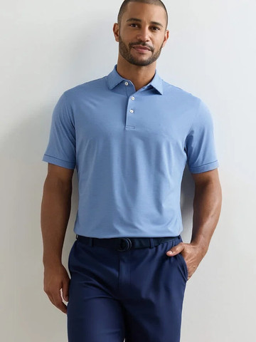 Jubilee Performance Jersey Polo in Windsor Blue / Bluebird