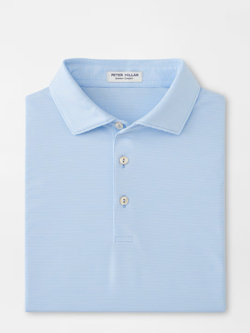 Jubilee Performance Jersey Polo in Cottage Blue