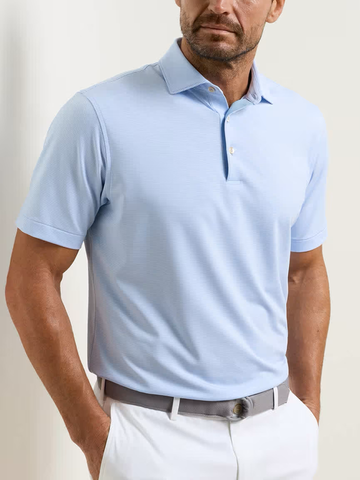 Jubilee Performance Jersey Polo in Cottage Blue