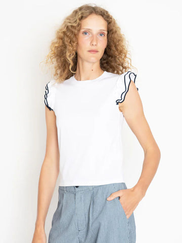 The Kiki in White/Navy