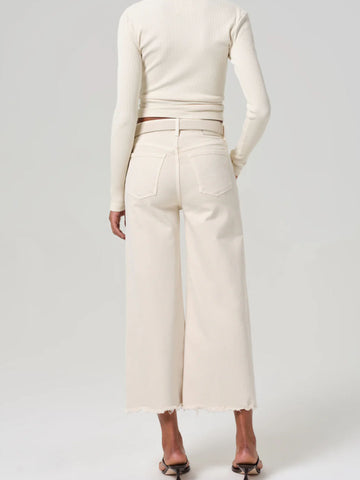 Lyra Crop Wide Leg in Almondette