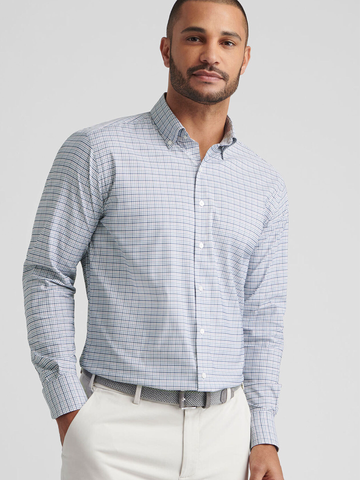 Leavenworth Performance Twill Sport Shirt in Blue Haze