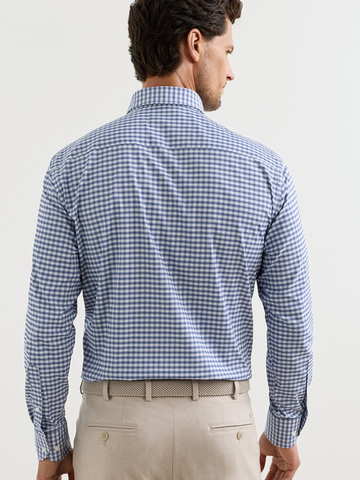 Lewis Performance Twill Sport Shirt in Windsor Blue