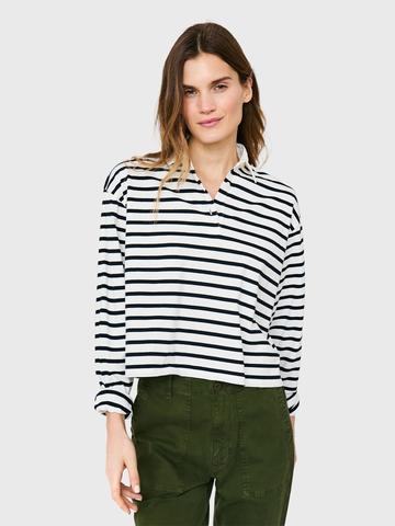 The Lexie in Cream & Navy