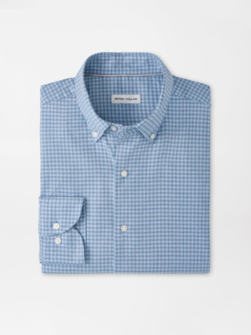 Liam Crown Soft Twill Sport Shirt in Blue Freesia