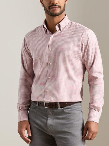 Liam Crown Soft Twill Sport Shirt in Dusty Rose