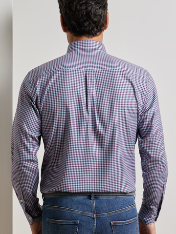Liam Crown Soft Twill Sport Shirt in Grapeseed