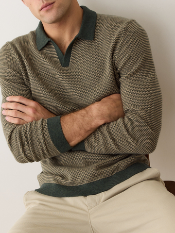 Liam Sweater Polo in Barbour & Sable