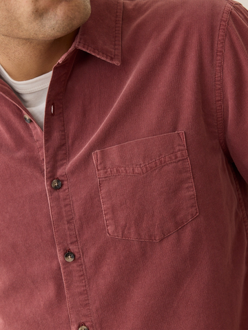Lightweight Corduroy Shirt in Auburn