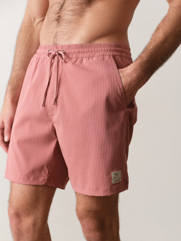Lined Sport & Swim Short 6” in Withered Rose Stripe