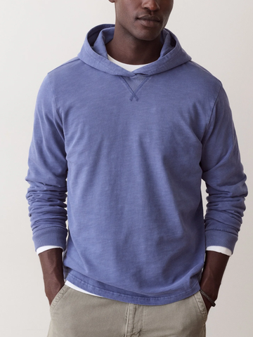 Luxe Slub Hoodie in Deep Cobalt