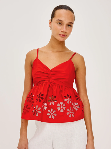 Meru Shirt in Scarlet