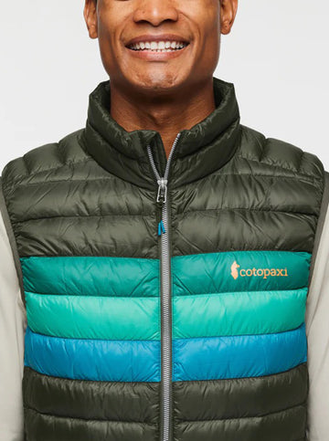 Fuego Down Vest in Woods Stripes