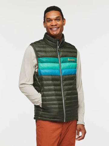 Fuego Down Vest in Woods Stripes