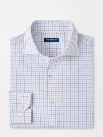 Main Performance Poplin Sport Shirt in Blue Frost