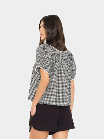 Maisie Top in Black Sand
