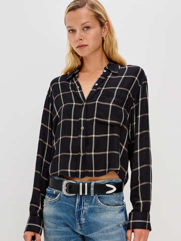 Malin Shirt in Onyx Sand Birch