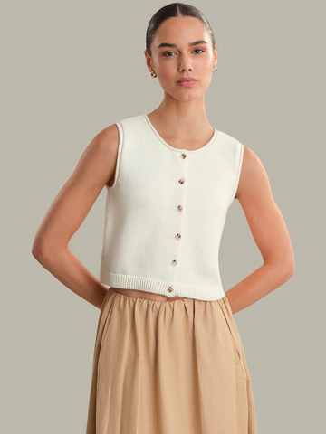 Marianna Vest in Chalk