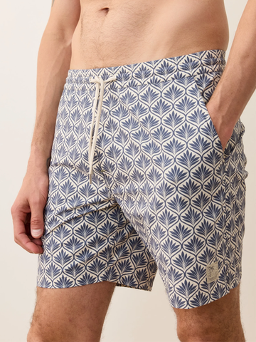 Lined Sport & Swim Short 6” in India Ink Agave Print