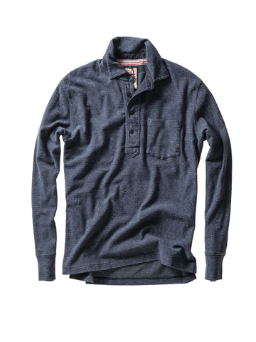 Mariner Polo in Navy Stripe