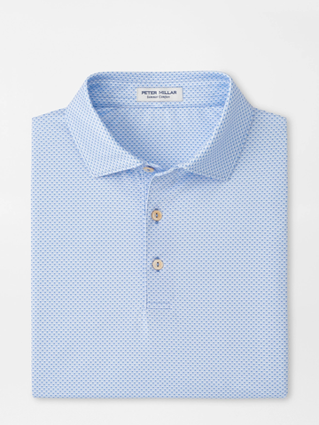 Medina Performance Jersey Polo in Bluebird