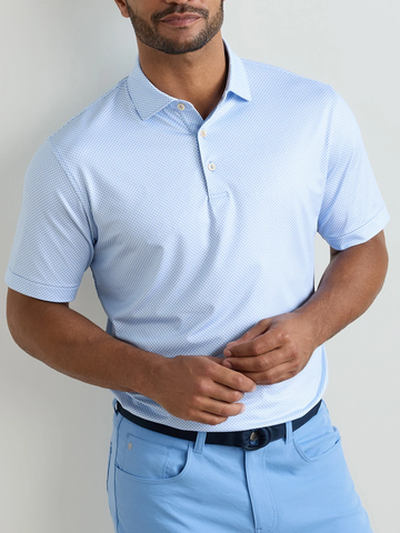 Medina Performance Jersey Polo in Bluebird