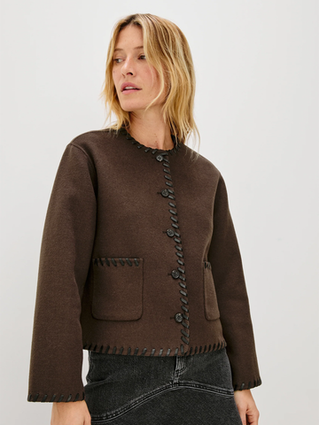 Melanie Jacket in Dark Brown