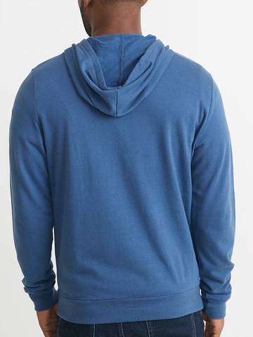 Men's Afternoon Full Zip Hoodie in Faded Navy